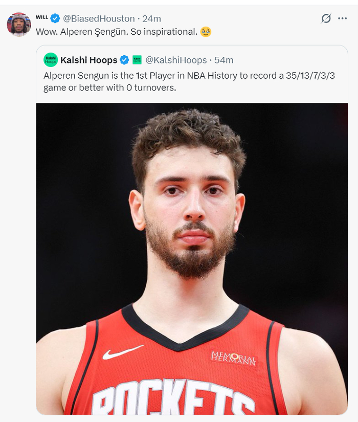 火箭双星闪耀客场胜局 伊森爆发申京创历史纪录